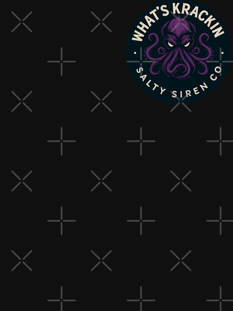 WHAT’S KRACKIN – Salty Siren Co. Purple Kraken Logo Premium T-Shirt