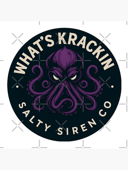 WHAT’S KRACKIN – Salty Siren Co. Purple Kraken Logo Tote Bag