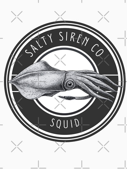 Squid Signature Target Design Fitted Scoop T-Shirt