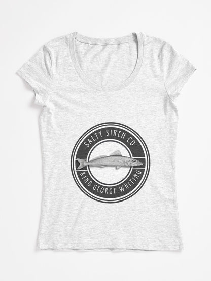 King George Whiting Signature Target Design Fitted Scoop T-Shirt