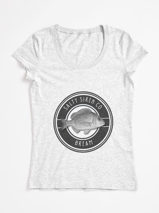 Bream Signature Target Design Fitted Scoop T-Shirt