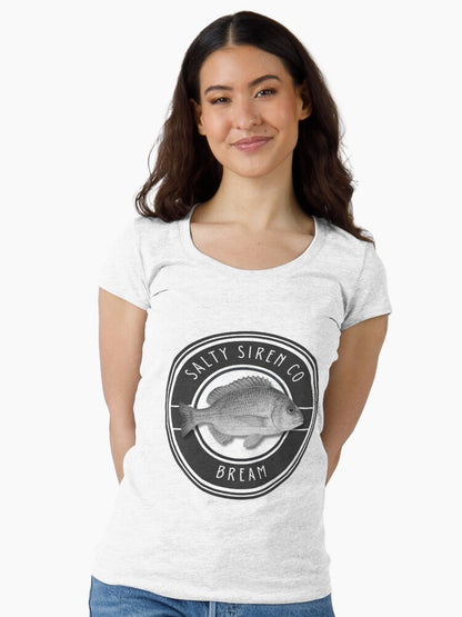 Bream Signature Target Design Fitted Scoop T-Shirt