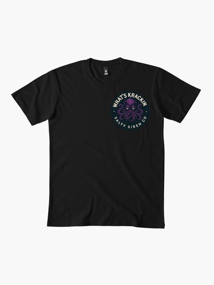 WHAT’S KRACKIN – Salty Siren Co. Purple Kraken Logo Premium T-Shirt